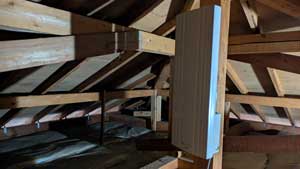 糸島市から福岡市の東入部にアンテナ工事