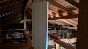 糸島市の波多江駅北でアンテナ工事