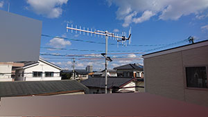 福岡市の今宿東でFMラジオアンテナ工事