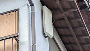 糸島の曽根でアンテナ工事