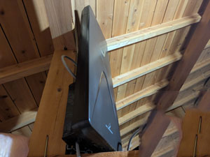 糸島の師吉でアンテナ工事