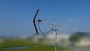 福岡市は西区の田尻でアンテナ工事